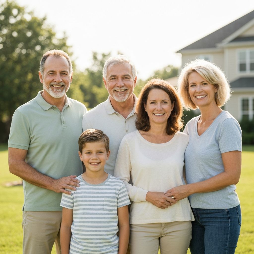 Happy family enjoying time together